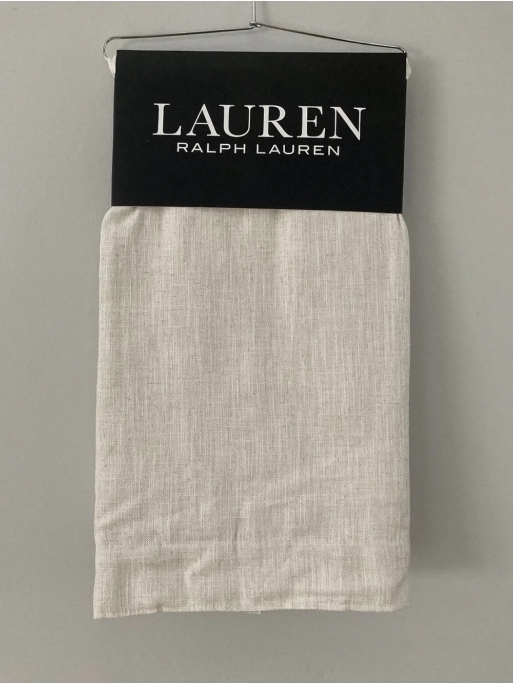 Lauren Ralph Lauren Neutral Linen-Texture Curtain Panel